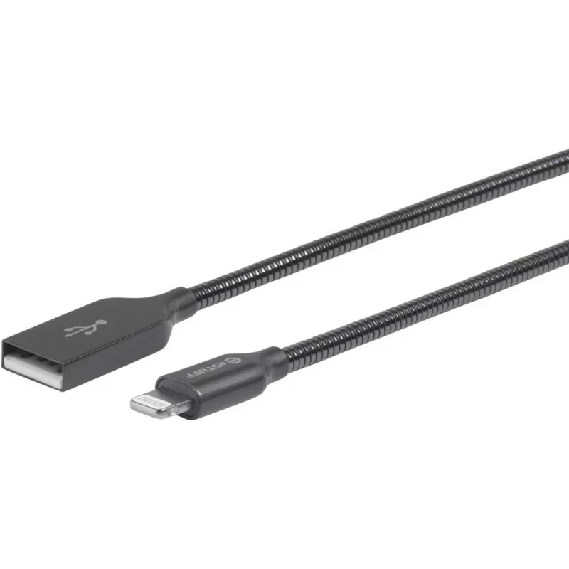 eSTUFF ES601065 Lightning kabel 0,5 m siv