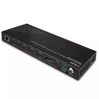 AV-oddajnik Lindy 5-portno brezšivno stikalo za predstavitve HDBaseT podaljšek 3840 x 2160 pik