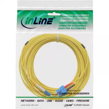 InLine optični dupleksni kabel, LC/SC, 9/125µm, OS2, 7,5m
