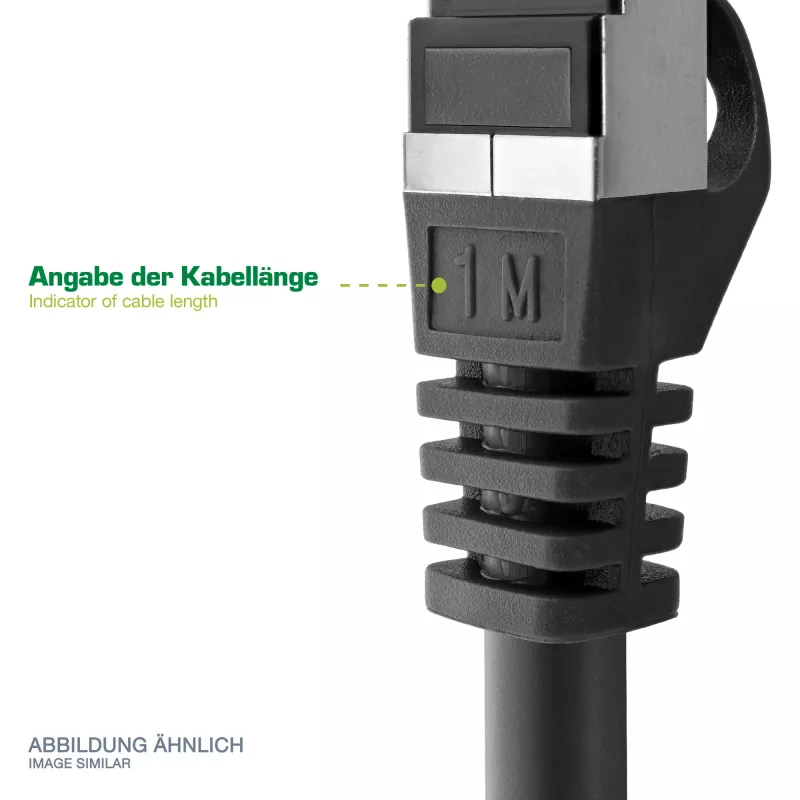 InLine patch kabel SF/UTP Cat.5e, zelen, 1m
