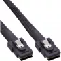 InLine kabel SAS notranji, Mini-SAS SFF-8087 na Mini-SAS SFF-8087, s stranskim pasom, 0,5 m