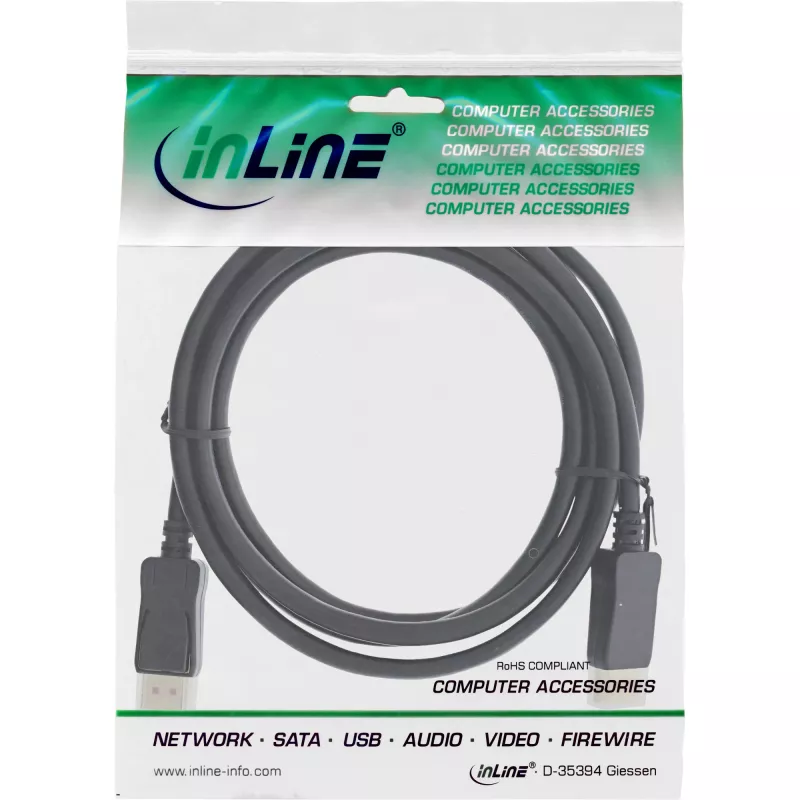 InLine 15301 kabel DisplayPort 1 m, črn