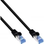 InLine patch kabel, Cat.6A, S/FTP, TPE fleksibilen, črn, 7,5 m