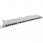 InLine patch panel 19-palčni Cat.6A 24 portov 0,5U svetlo siva RAL7035