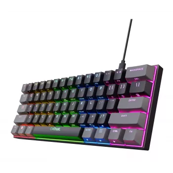 Trust GXT 867 Acira tipkovnica za igre USB QWERTY US-angleška črna