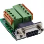InLine 92501A konektor za žice sponka / D-Sub 9 črn, zelen