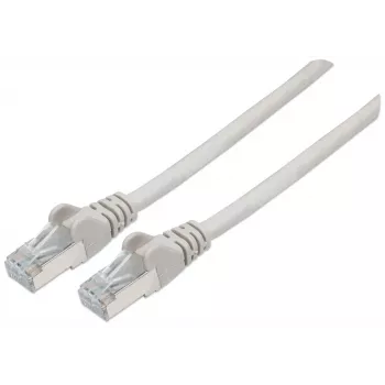 Intellinet omrežni patch kabel, kabel Cat7/vtič Cat6A, 2m, siv, baker, S/FTP, LSOH/LSZH, PVC, RJ45, pozlačeni kontakti, brez zatiča, s tulko, doživljenjska garancija