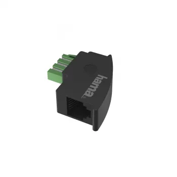 Hama 00201122 adapter kabla TAE-F RJ11 črn