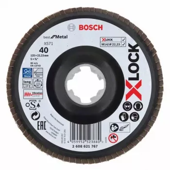 Bosch X571 Best for Metal brusilna plošča za grobo brušenje