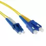 ACT 10 m LSZH enorodovni 9/125 OS2 dupleks patch kabel z LC in SC vtiči