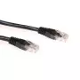 ACT črn 7 m U/UTP CAT6A patch kabel z vtiči RJ45