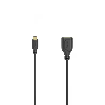Hama Flexi-schlank kabel USB 2.0 0,15 m Micro-USB A USB A črn
