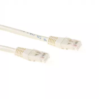 ACT slonokoščen 20 m U/UTP CAT6A patch kabel z vtiči RJ45