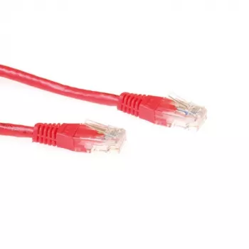 ACT rdeč 3 m U/UTP CAT6A patch kabel z vtiči RJ45