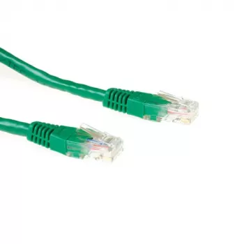 ACT zelen 7 m U/UTP CAT6A patch kabel z vtiči RJ45