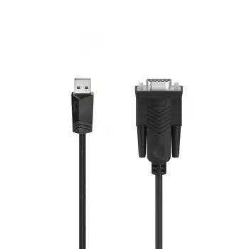 Hama 00200622 serijski kabel črn 1,5 m Sub-D USB-A