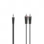 Hama 00200721 avdio kabel 5 m 3,5 mm 2 x RCA črn