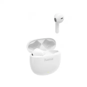 Hama Action One ušesne slušalke True Wireless Stereo (TWS) klici/glasba Bluetooth bele