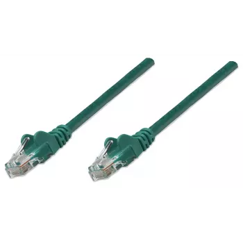 Intellinet 338417 omrežni patch kabel, Cat5e, U/UTP, RJ45, 1,5 m, oblikovan, brez kavljev, zelen