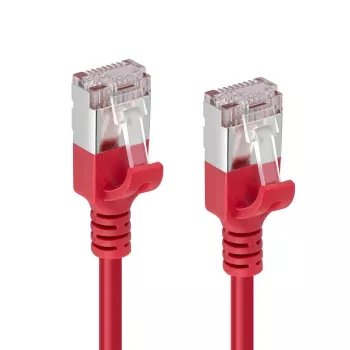 Microconnect V-FTP6A005R-schlank omrežni kabel rdeč 0,5 m Cat6a U/FTP (STP)