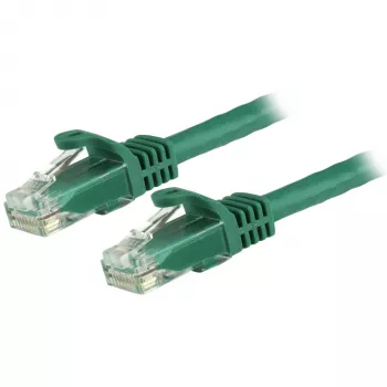StarTech.com 15m CAT6 Ethernet kabel – zelen CAT 6 gigabitni Ethernet kabel – 250 MHz 100 W PoE RJ45 UTP omrežni/patch kabel z zaščito zatičev in razbremenitvijo kabla, posamično testiran