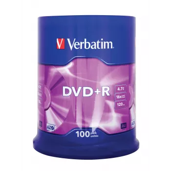 Verbatim DVD+R mat srebrna 4,7 GB, 100 kosov