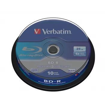 Verbatim BD-R SL 25GB 6x 10 kosov v vretenu, 10 kosov
