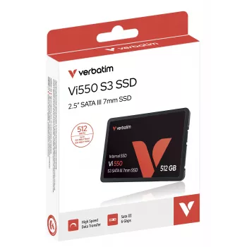 Verbatim Vi550 S3 SSD 512GB, 512 GB, 2,5