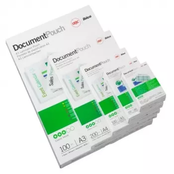 GBC laminirne folije A2 125 mikronov, sijoče, prozorne, A2, 50 kosov, 459 mm, 625 mm