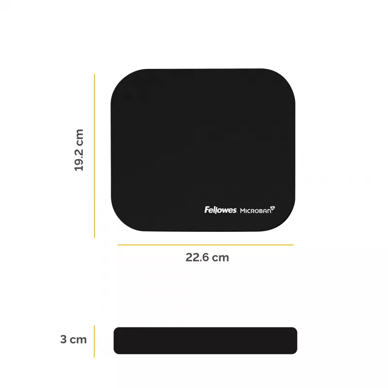 Fellowes 5933907 podloga za miško črna