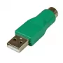 StarTech.com nadomestni adapter PS/2 miška na USB - F/M, PS/2, USB, zelen
