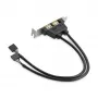 StarTech.com 2-portni adapter USB-A vtičnica nizkoprofilna slot ploščica