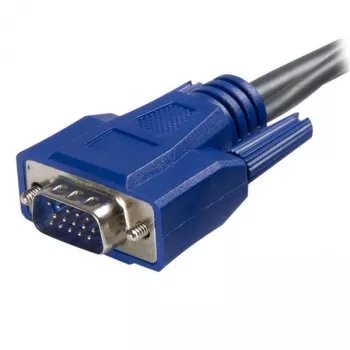 StarTech.com ultratanek kabel KVM 2-v-1 USB-VGA, 1,8 m, črn, VGA, USB A + VGA, vtič/vtič, 189 g