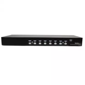 StarTech.com 8-portno regalno KVM stikalo USB VGA z avdio (avdio kabli priloženi)