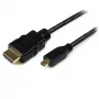 StarTech.com 1m kabel Micro HDMI na HDMI z Ethernetom – 4K 30Hz video – robusten hitri adapter/kabelski pretvornik Micro HDMI tip D na HDMI 1.4 – UHD HDMI monitorji/televizorji/zasloni – M/M