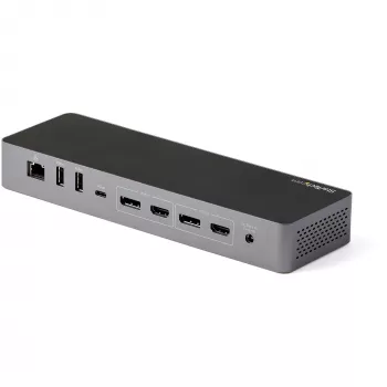 StarTech.com priklopna postaja USB C za Macbook Pro/Air-M1/M2/M3/M4, združljiva s Thunderbolt, HDMI/DisplayPort, dvojni 4K 60 Hz/enojni 8K, priklopna postaja za prenosnik USB Type-C, 96W Power Delivery, USB 10Gbps
