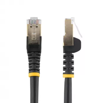 StarTech.com 7m kabel CAT6a Ethernet – 10 gigabitni oklopljen RJ45 z zaščito zatiča 100W PoE patch kabel – 10GbE STP omrežni kabel z razbremenitvijo kabla – črn, posamično testiran/okabljenje certificirano UL/TIA