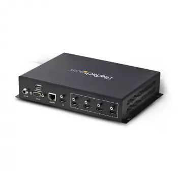 StarTech.com krmilnik video stene 2x2 HDMI – 4K 60Hz vhod HDMI 2.0 na 4x izhod 1080p – procesor video stene za več zaslonov – razdelilnik video stene – krmiljenje RS232/Ethernet