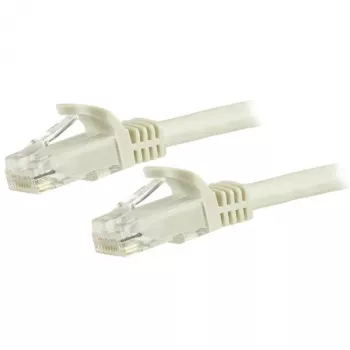 StarTech.com 7,5m kabel CAT6 Ethernet – bel CAT 6 Gigabit Ethernet kabel – 250MHz 100W PoE RJ45 UTP omrežni/patch kabel z zaščito zaskočke in razbremenitvijo, posamično testiran