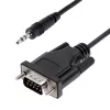 StarTech.com 1 m serijski kabel DB9 na 3,5 mm za konfiguracijo serijskih naprav, vtič RS232 DB9 na 3,5 mm kabel, za kalibracijo projektorjev, digitalnega označevanja in televizorjev prek avdio priključka
