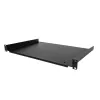 StarTech.com 1U polica za strežniški rack – univerzalna konzolna polica za 19-palčni omrežni rack in omaro – vzdržljiva zasnova – nosilnost 55lb/25kg – 12 inch globok pladenj