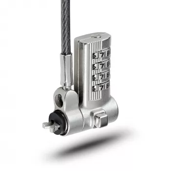 StarTech.com univerzalna ključavnica za prenosnik 2 m, varnostni kabel za prenosnike, združljiv z Noble Wedge®/Nano/K-slot, kabelski kabel s številčno ključavnico brez ključa, protivlomni jekleni kabel, neprepusten za rezanje