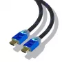 Steelplay 4K 2.0 HDMI High Speed Ultra HD LED kabel 2M, 2 m, HDMI Type-A (standard), HDMI Type-A (standard), 3D, 18 Gbit/s, črn, moder