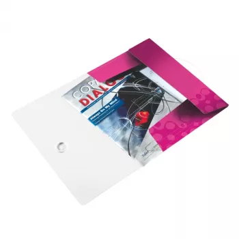 Leitz mapa s tremi zavihki WOW PP A4, A4, polipropilen (PP), roza, pokončna oblika, 150 listov, 235 mm