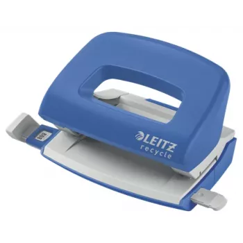 Leitz mini luknjač NeXXt Recycle, 10 listov, moder, plastika, 8 cm, 5,5 mm, A6