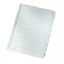 Leitz 43240000 kazalo s številčnimi zavihki karton, plastika siva