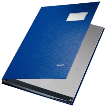 Leitz 5701-00-35 mapa Signature, 10 predalov, A4, modra