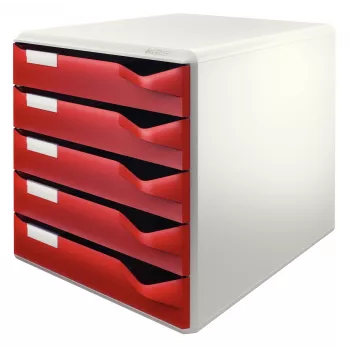 Leitz 52800028 škatla za dokumente polistiren bordo, siva