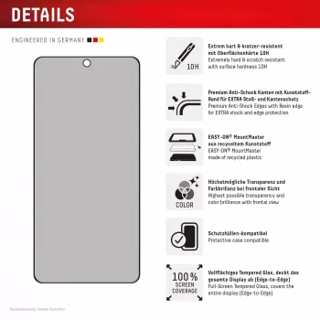Displex Privacy Screen Protector (10H) za Samsung S26+, filter zasebnosti