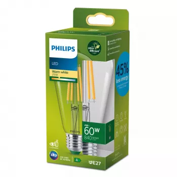 Philips Filament žarnica prozorna 60 W ST64 E27, 4 W, 60 W, E27, 840 lm, 50000 h, topla bela